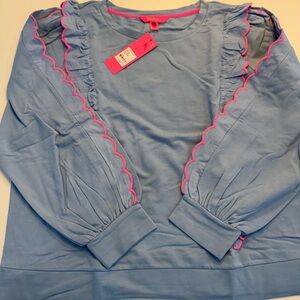 Lilly Pulitzer Blue Peri Suzy Sweatshirt